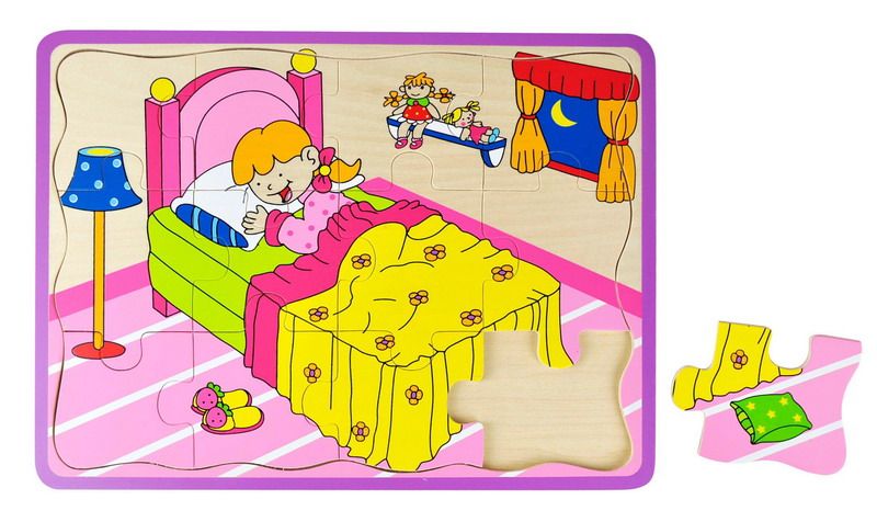 Okulca 268979 Yatak odası kavram puzzle