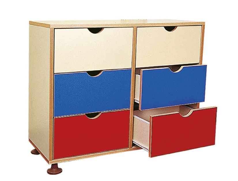 Okulca OK-13110 Altı Çekmeceli Dolap 90*40*75 cm