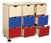 Okulca OK-13100 Dokuz Çekmeceli Dolap 90*40*75 cm