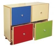 Okulca OK-13130 Dört Çekmeceli Dolap 90*40*75 cm