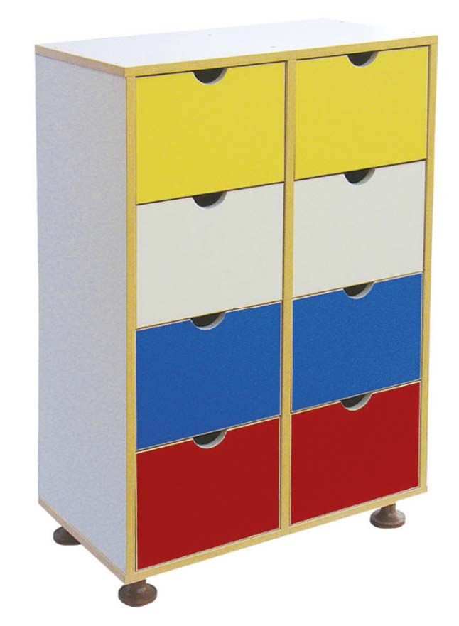 Okulca OK-13160 Sekiz Çekmeceli Dolap 90*40*90 cm