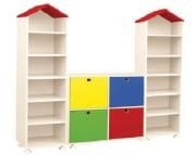 Okulca OK-13005 Çatılı Dolap Grubu 150*40*180 cm
