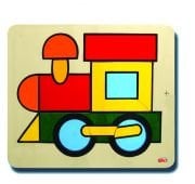 Okulca E-40055 Geometrik Tren Puzzle