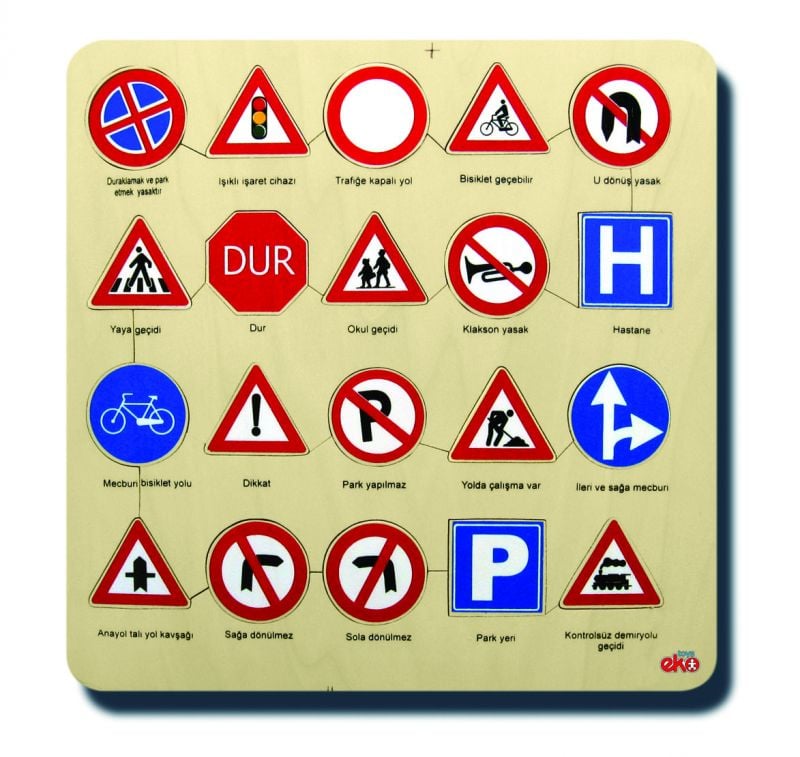 Okulca E-50080 Trafik İşaretleri Puzzle
