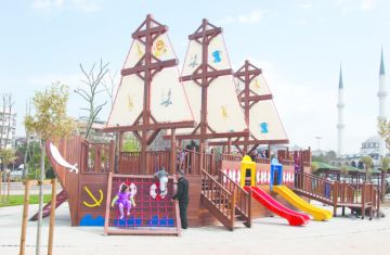 Okulca AOG-1500 Ahşap Oyun Gemisi 1200*900 cm