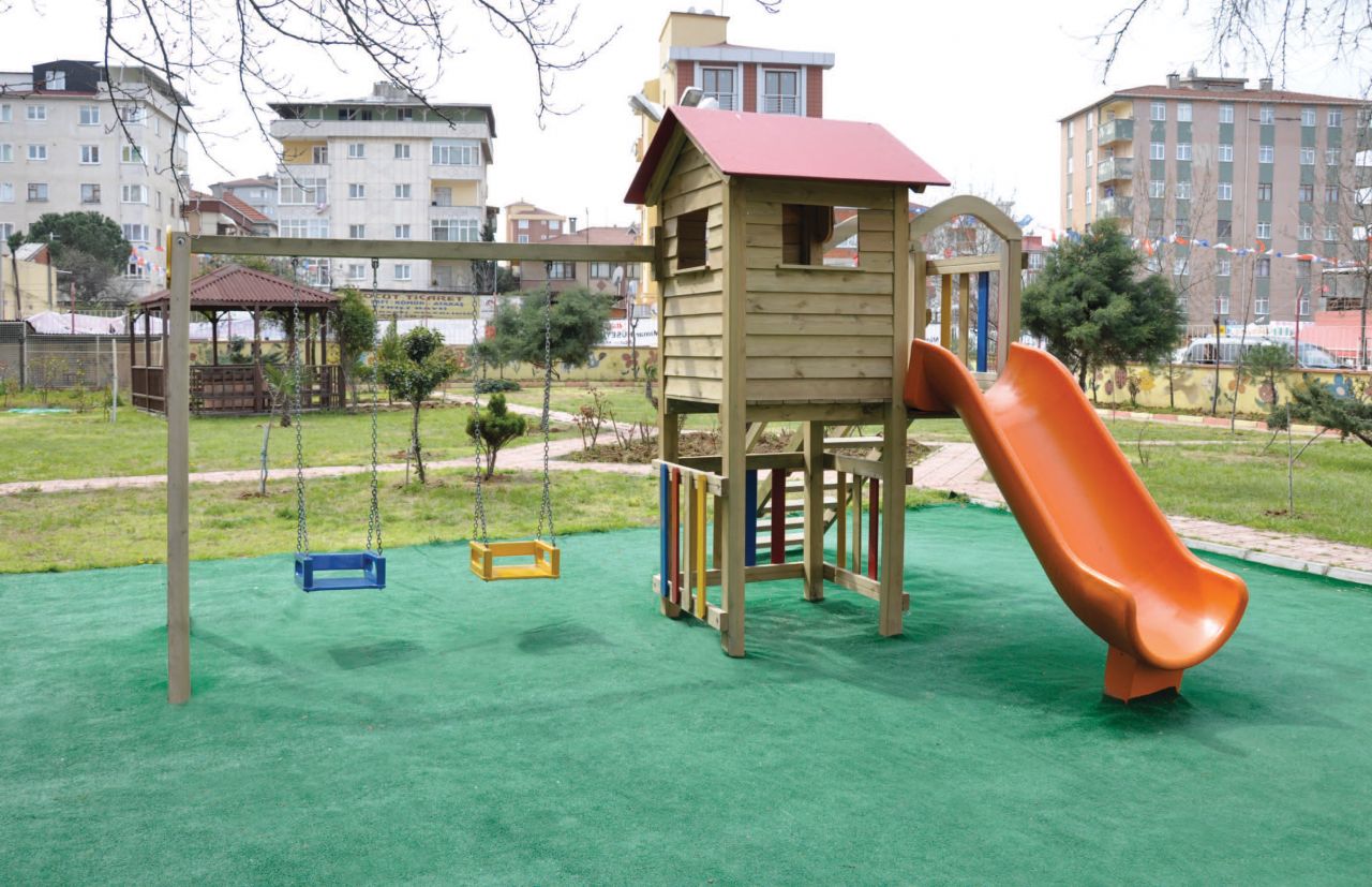 Okulca AOG -1090 Ahşap Oyun Grubu 460*450 cm