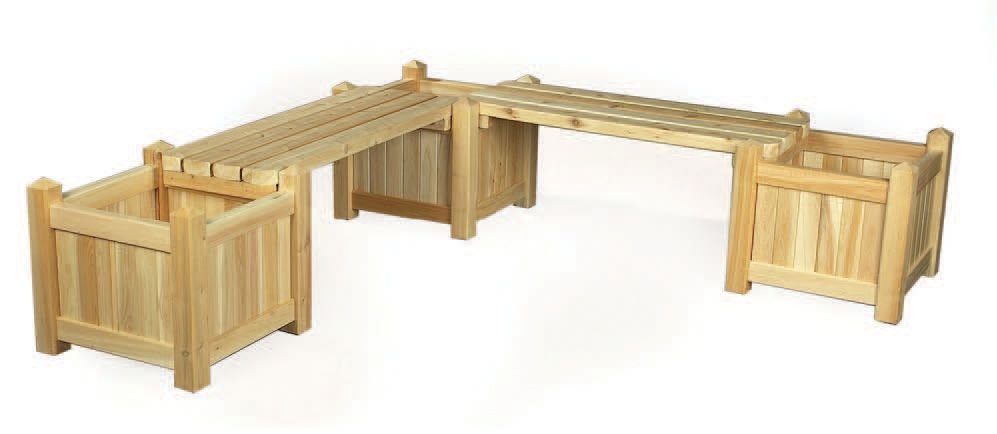 Okulca BK-5040  Saksılı Bank 40*160*180 cm