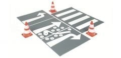 Okulca NR-2975 Trafik Yol İşaretleri Ahşap 3 60*45 cm