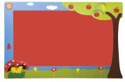 Okulca OK-25640 Elma Ağacı Figürlü Mantar Pano 135*95 cm