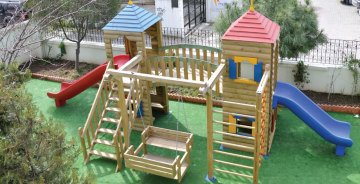 Okulca AOG-1340 Ahşap Oyun Grubu 900*300 cm