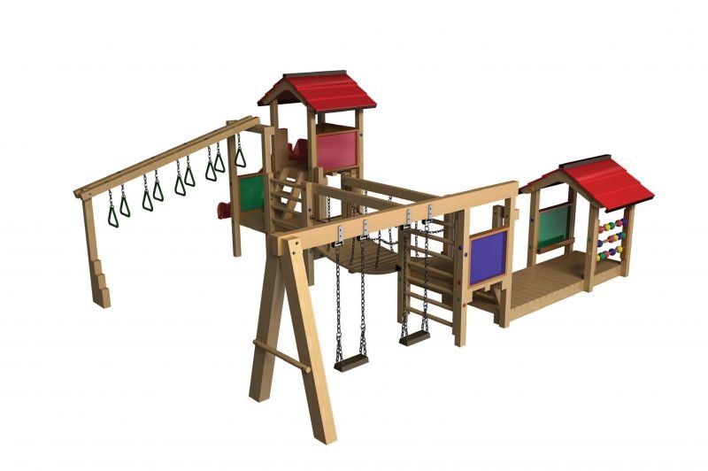 Okulca OG-3085 Ahşap Oyun Grubu 650*650 cm
