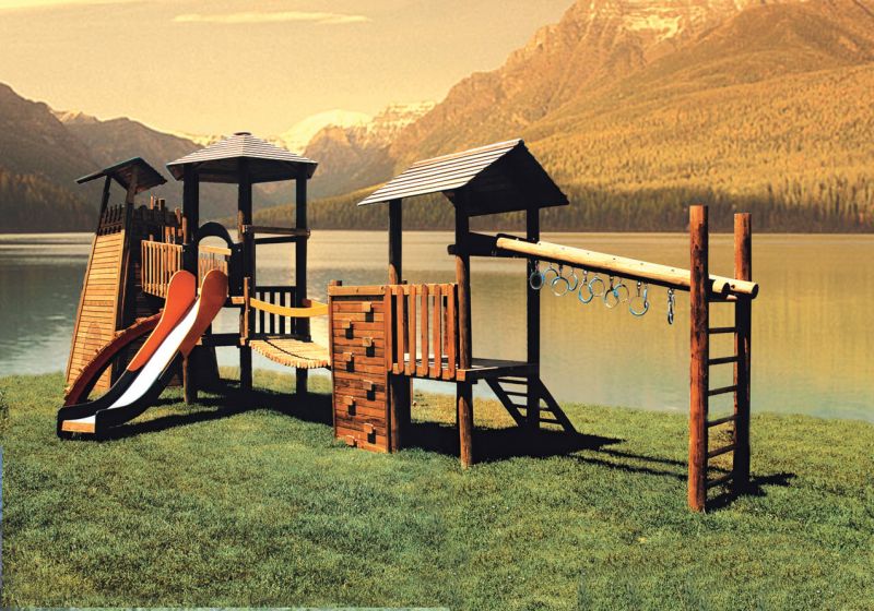 Okulca AOG-1160 Ahşap Oyun Grubu 600*500 cm