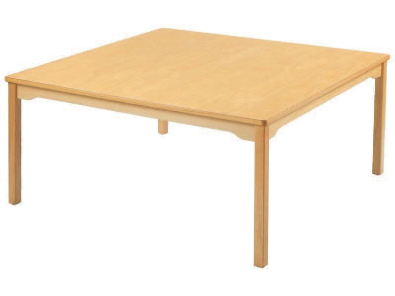 Okulca OK-11684 Naturel Ahşap Kare Masa  120*120*54 cm