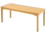 Okulca OK-11676 Naturel Ahşap Dikdörgen Masa  120*60*54 cm