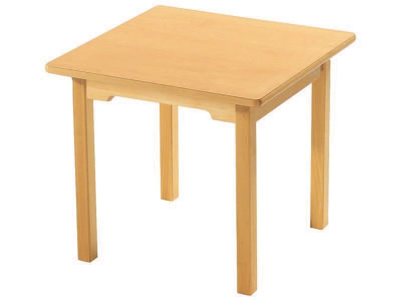 Okulca OK-11654 Naturel Ahşap Kare Masa  60*60*54 cm