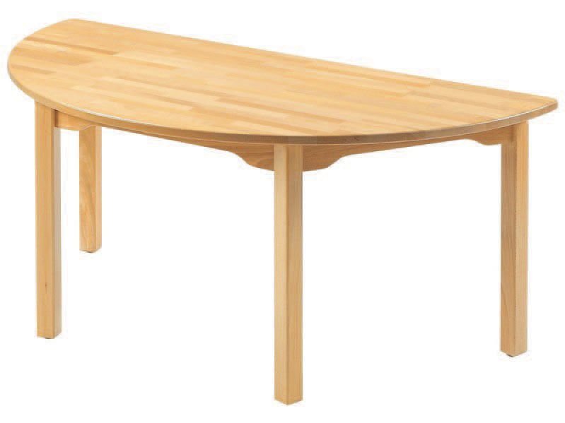 Okulca OK-11662 Masif Yarım Daire Masa  120*60*54 cm