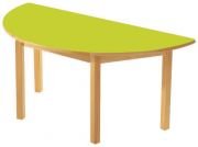 Okulca OK-11663 Ahşap Yarım Daire Masa  120*60*54 cm