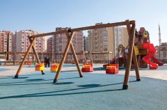 Okulca SL-3060 Dörtlü Kütük Salıncak 200*600 cm