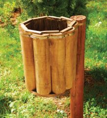 Okulca CT-3000 Ahşap Çöp Kovası