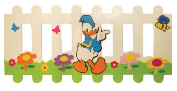 Okulca TFÇ-101 Donald Duck Figürlü Kreş Çiti 100*70 cm