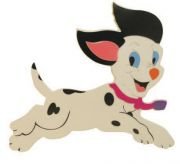Okulca TFD-117 Ahşap Koşan Köpek Figürü 50* cm