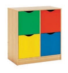 Okulca OK-13012-C Dört Çekmeceli Dolap  80*45*88 cm
