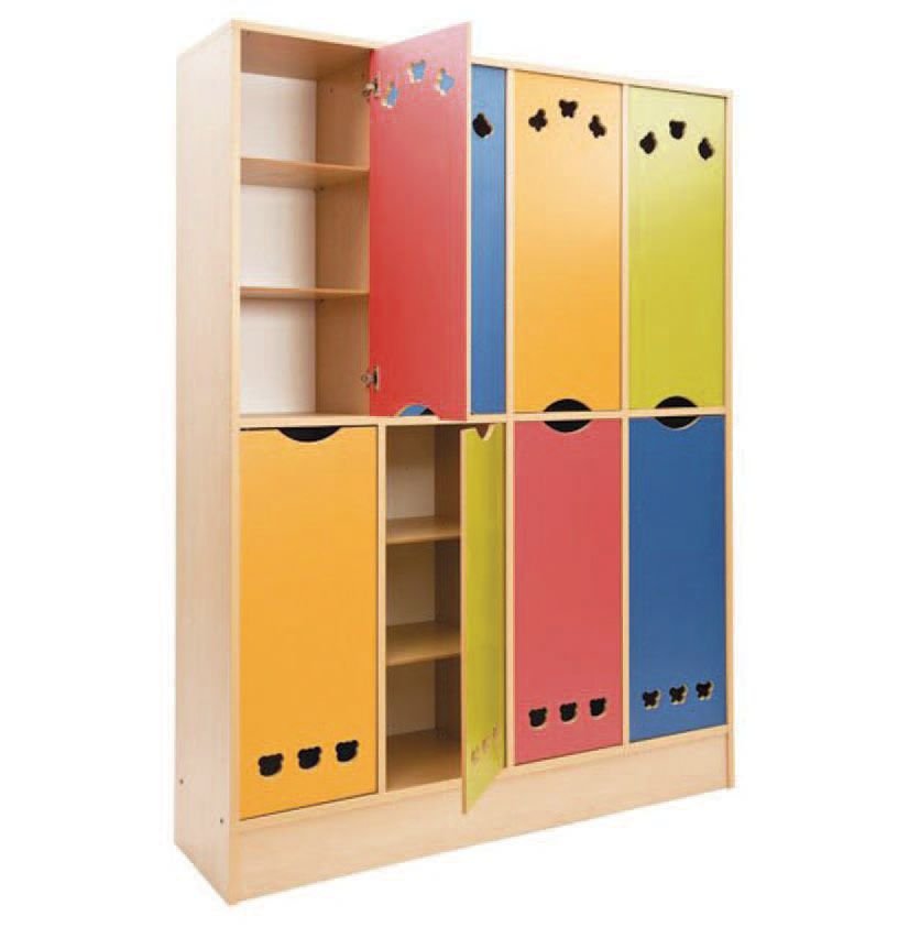 Okulca OK-13013-A Sekiz Kapaklı Büyük Dolap 130*36*172 cm