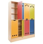 Okulca OK-13013-A Sekiz Kapaklı Büyük Dolap 130*36*172 cm