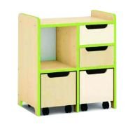 Okulca OK-13014-C Üç Çekmeceli Dolap  62*40*69 cm