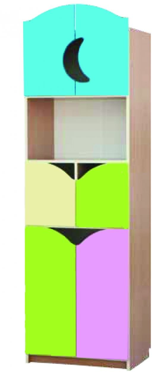 Okulca OK-13015-B Renkli Çekmeceli Dolap 2 60*42*195 cm