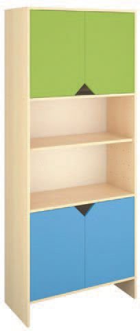 Okulca OK-13016-B İki Kapaklı  Dolap 80*40*180 cm