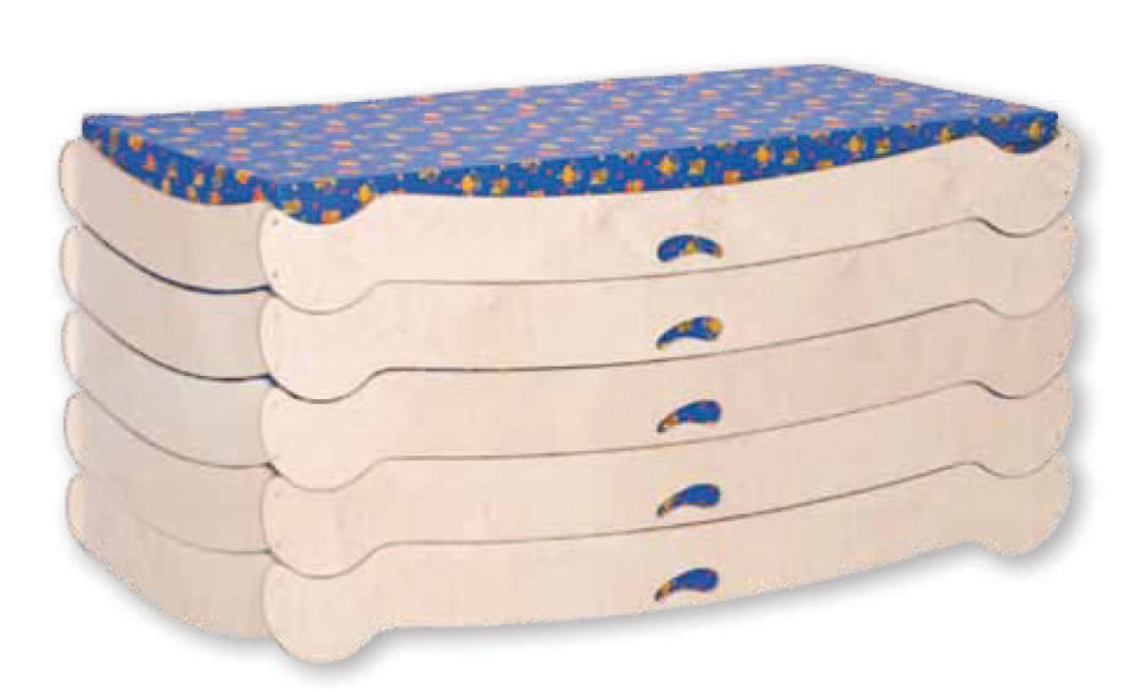 Okulca OK-13924 İstiflenebilir Ahşap Yatak 136*62*15 cm