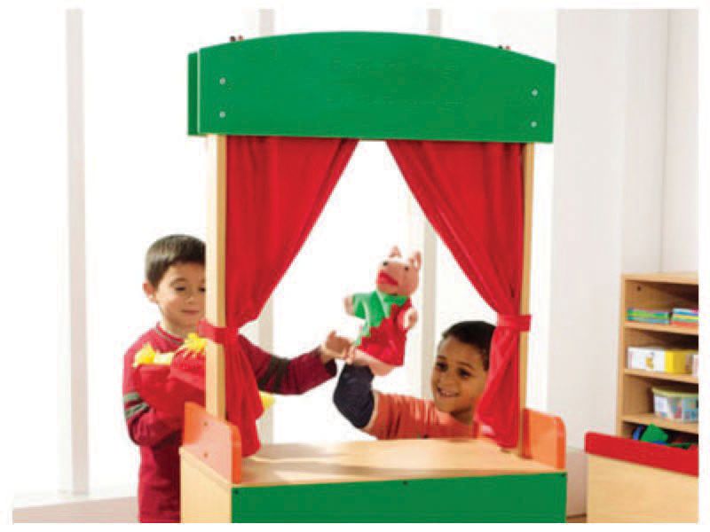 Okulca OK-14066-1 Modern Masaüstü Kukla Köşesi 50*70 cm