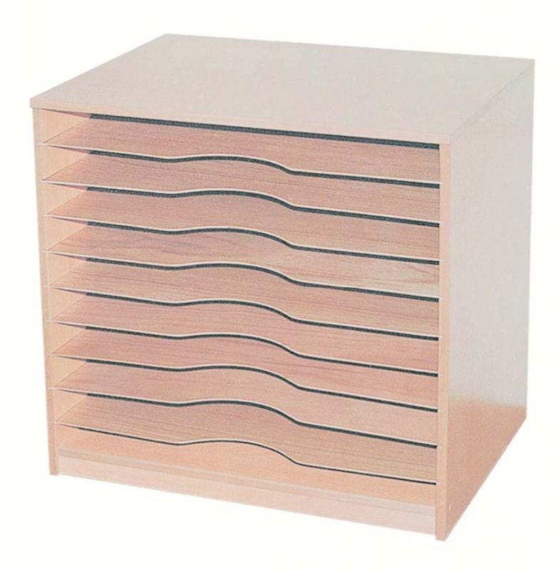 Okulca OK-13542 Yatay Fon Karton Dolabı 75*54*75 cm