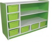 Okulca OK-13260 Raflı Kutulu Dolap  122*45*81 cm