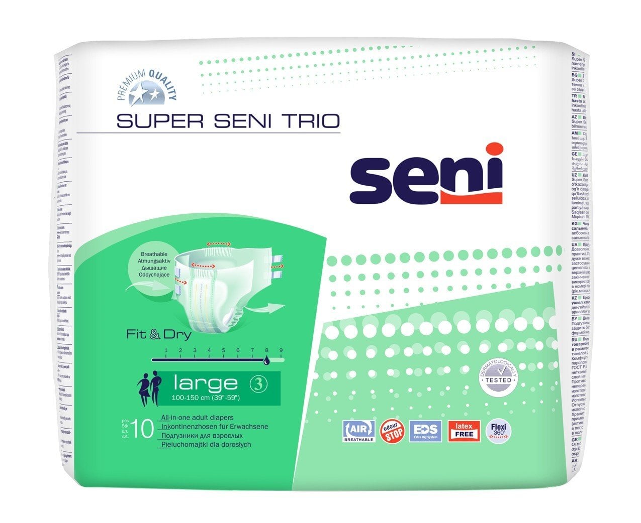 SÜPER SENİ TRİO LARGE 10 6 Paketli koli için daha az ödeyin