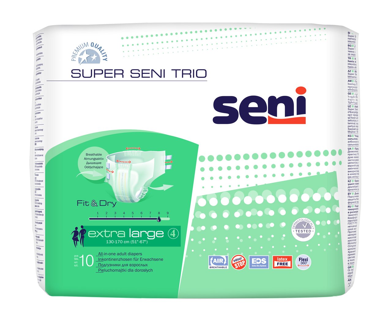 SÜPER SENİ TRİO EXTRA LARGE 10 6 Paket altında istiyorsanız