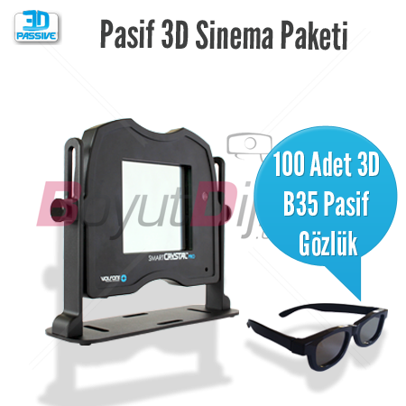 Volfoni SmartCrystal Pro 3D Modülatör + 100 Gözlük