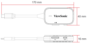 VIEWSONIC PJ-WPD-700 Kablosuz Görüntü Aktarım Kiti - VS19836