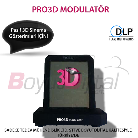 3D Modülatör - Elektronik Polarizasyon Filtresi