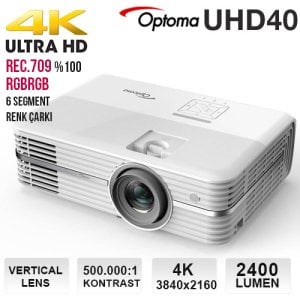 Optoma UHD40 4K Projeksiyon Cihazı