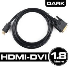 DARK DVI - HDMI 1,8 Mt. Çift Yönlü Görüntü Kablosu