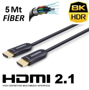 Fiber HDMI 2.1 8K HDR Kablo 5 mt