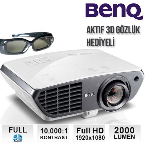 BenQ W3000 Full HD 3D Projeksiyon Cihazı