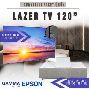 Epson LS500 Android TV Edition 4K UST Lazer TV Paketi 120'' EPSNALRUST120