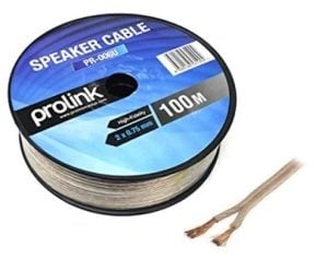 PROLINK PR-006U 2x0,75 Kaliteli Bakır Hoparlör Kablosu - 1 Mt.