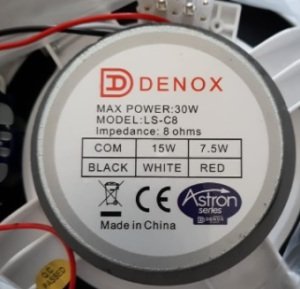 Denox Astron LS-C8 20cm 15W 100V Tavan Hoparlörü