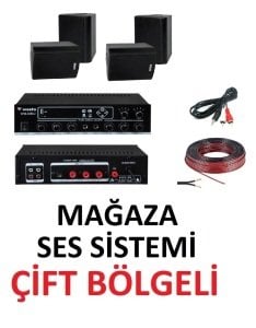 Westa Mağaza Ses Sistemi 4'lü Siyah Çift Bölge - 3