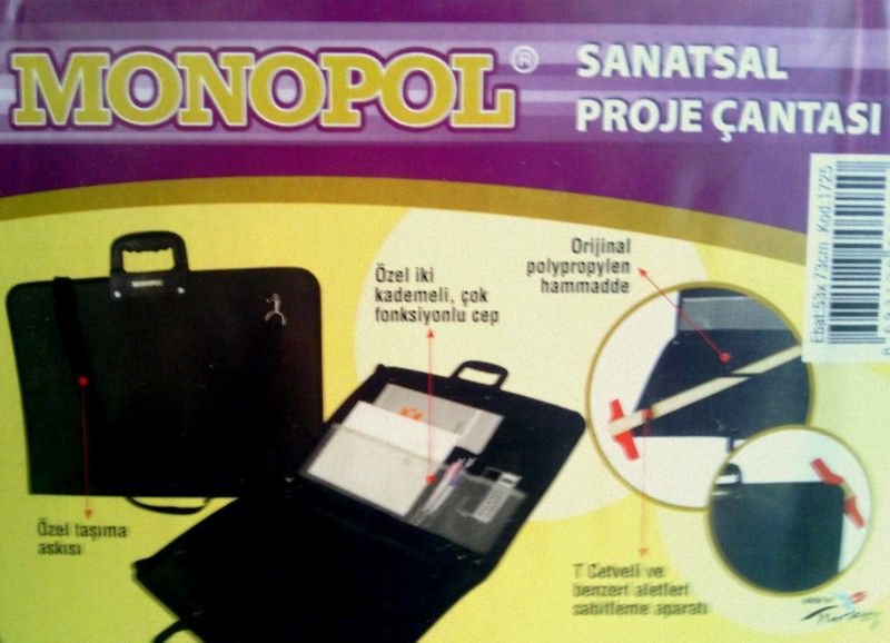 Monopol Sanatsal Proje Çantası 53x73 cm