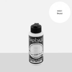 Cadence Hybrid Multisurface Akrilik Boya H-001 Beyaz 120 ml